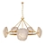 Alabaster & Brass Briolette Chandelier 3D model small image 1