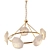 Alabaster & Brass Briolette Chandelier 3D model small image 2