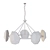 Alabaster & Brass Briolette Chandelier 3D model small image 3