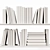 Premium 3D Book Stack Set 3D model small image 6