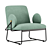 Grado Design Long Series Armchair 3D model small image 2