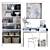 Scandi Style Home Office Set 3D model small image 1