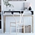 Scandi Style Home Office Set 3D model small image 4