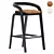 Sleek Passoni GENEA Bar Stool 3D model small image 1