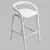 Sleek Passoni GENEA Bar Stool 3D model small image 6