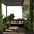 Pergola Roof Garden Furniture Landscape 3D model small image 3