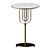 Elegant Marble Gold Coffee Table 3D model small image 1