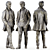 George Harrison Beatles Statue Set 3D model small image 2