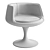 Modern Designer Eero Aarnio Armchair 3D model small image 5