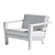 Sleek Bombay Lounge Chair 3D model small image 3