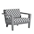 Sleek Bombay Lounge Chair 3D model small image 4