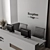 Modern Reception Desk Office Set 3D model small image 2