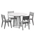 Risom 666 Dining Chairs Set 3D model small image 2