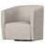 Modern Swivel Chair by Dellarobbia 3D model small image 2