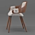 Retro-inspired Chair & Table Set 3D model small image 6