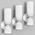 Elite Glass Wall Sconce Lamp 3D model small image 2