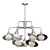 Elegant Chrome Chandelier Lighting 3D model small image 1