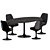 Modern Knoll Tulip Dining Set 3D model small image 2