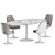Modern Knoll Tulip Dining Set 3D model small image 3