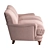 Luxurious Velvet Nora Sofa 3D model small image 3