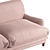 Luxurious Velvet Nora Sofa 3D model small image 4