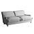 Luxurious Velvet Nora Sofa 3D model small image 5