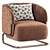 Elegant Marabu Chair by Ditre 3D model small image 2