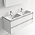 Modern Double Vanity Set Ketho.2 3D model small image 5