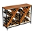 Modular Metal Wood Wine Rack 3D model small image 2