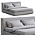 Alberta Modern Bed Model 3D model small image 5