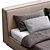 Alberta Modern Bed Model 3D model small image 7