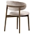 Sleek Oleandro Dining Chair Render 3D model small image 5