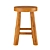 Teak Wood Stool | Natural 3D model small image 2