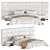 Elegant Concord Bed in Millimeters 3D model small image 1