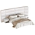 Elegant Concord Bed in Millimeters 3D model small image 2