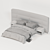 Elegant Concord Bed in Millimeters 3D model small image 3
