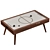 Mid-Century Air Hockey Table 3D model small image 4