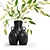 Smooth Black Vase Anissa Kermiche 3D model small image 2