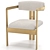 Elegant Accent Chair DONATO 3D model small image 1