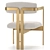 Elegant Accent Chair DONATO 3D model small image 3