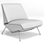 Contemporary Bonaldo Sleek Armchair 3D model small image 3