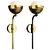 Elegant 3D Wall Lamp Fixture 3D model small image 1