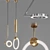 360° Rotating Pendant Lights Duo 3D model small image 1