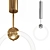 360° Rotating Pendant Lights Duo 3D model small image 3