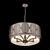 Elegant Rive Leaf Chandelier 3D model small image 2