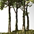 Hilltop Forest Scene Decor 3D model small image 4