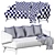 Modern Chic 3D Sofa Model 3D model small image 6