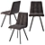 AERO Osaka Dining Set Eclectic 3D model small image 4