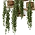 Concrete Pot Hanging Plants Set 3D model small image 3