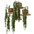 Concrete Pot Hanging Plants Set 3D model small image 6